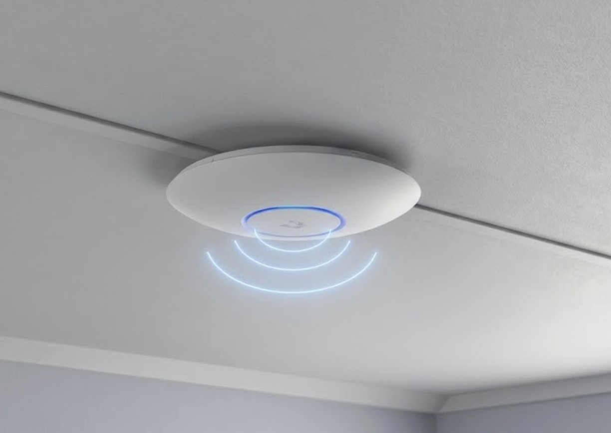 Wireless Access Point mounted on ceiling